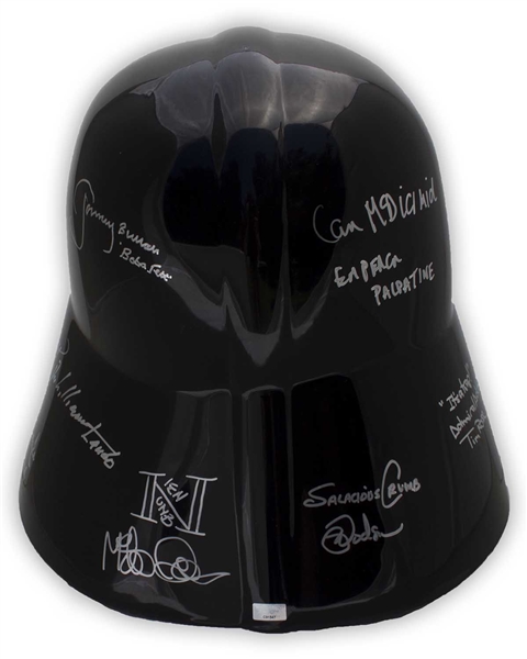 Star Wars Cast-Signed Darth Vader Helmet -- Signed by All Stars of ''Star Wars'' and ''The Empire Strikes Back'', Including Carrie Fisher, Harrison Ford and Mark Hamill